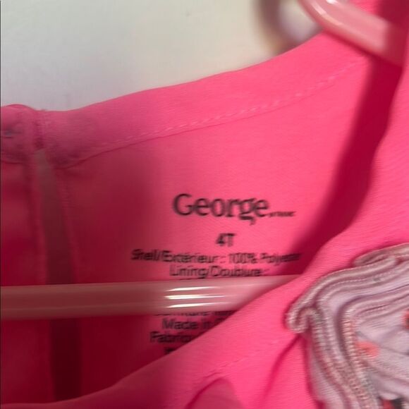 🫶🏻6/$25 George Pink Ruffled Embellished shirt - Picture 2 of 2